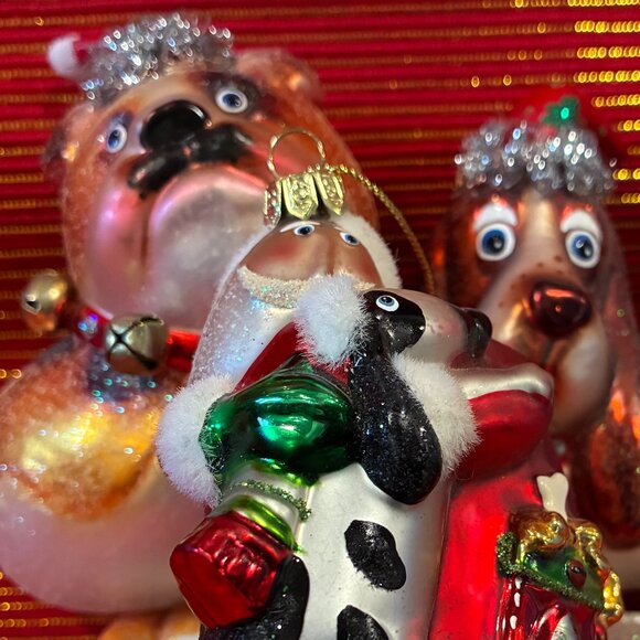 Set of dog-themed Christmas ornaments - Picture 2 of 8